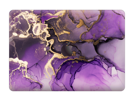 MacBook Pro 13  (2020 2022) SIGNATURE AGATE GEODE Purple-Gold Skin Cheap