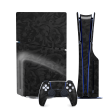 PS5 Slim (DISC Edition) Luxuria BLACK CAMO 3D TEXTURED Skin Cheap