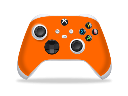 XBOX Series X CONTROLLER Skin - GLOSSY Orange For Cheap