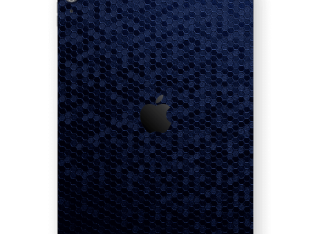 iPad AIR 13” (M2) LUXURIA Navy Blue HONEYCOMB 3D TEXTURED Skin Online Hot Sale