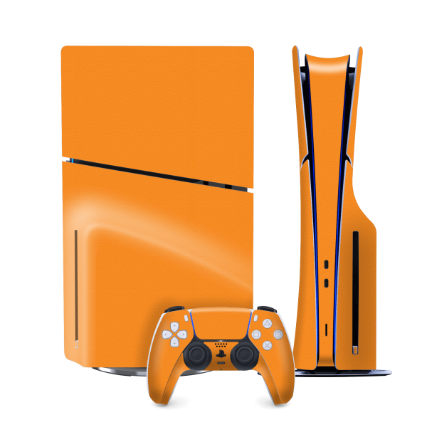 PS5 Slim (DISC Edition) LUXURIA Sunrise Orange Matt Textured Skin For Discount