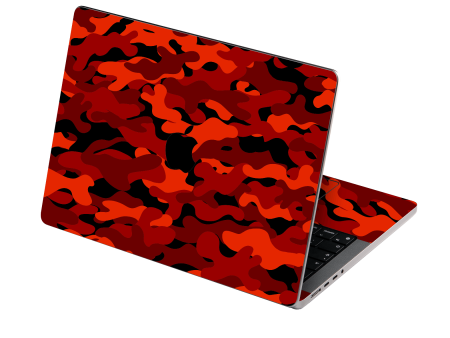 MacBook PRO 16  (2021 2023) SIGNATURE Fire CAMO Skin For Cheap