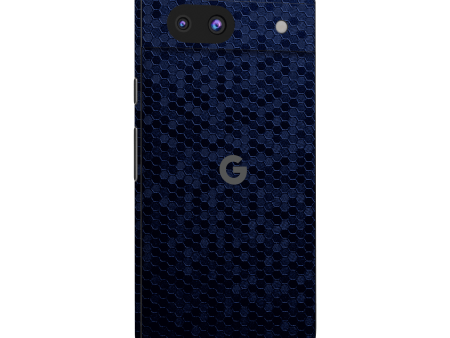 Google Pixel 8a LUXURIA Navy Blue HONEYCOMB 3D TEXTURED Skin Sale