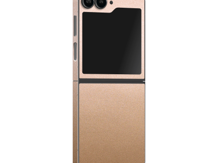 Samsung Z Flip 6 LUXURIA Rose Gold Metallic Skin For Discount