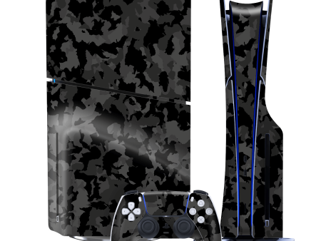 PS5 Slim (DISC Edition) SIGNATURE DARK SLATE Camouflage Skin Online Hot Sale