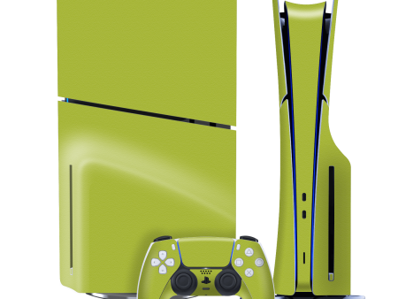 PS5 Slim (DISC Edition) LUXURIA Lime Green Textured Skin Cheap