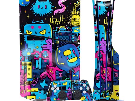 PS5 Slim (DISC Edition) SIGNATURE Arcade Rave Skin Hot on Sale