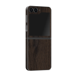 Samsung Z Flip 6 LUXURIA Textured DARK WALNUT Skin Fashion